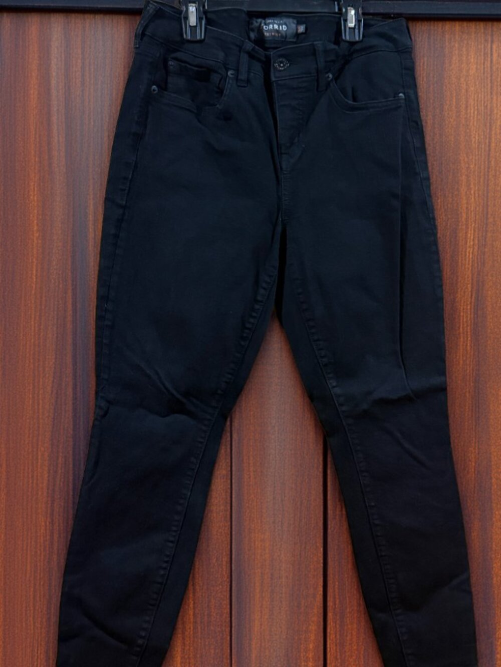 Torrid Premium High Rise Curvy Skinny Black Jeans Womens Size 10R Stretch